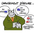 Ce week end changement d'heure
