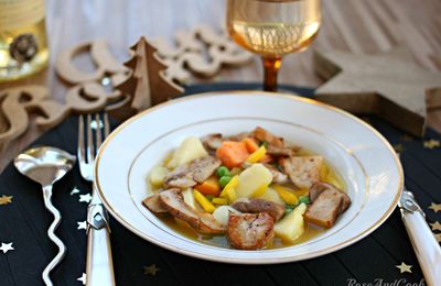 Pot-au-feu de foie gras ~, facile à faire {recette}