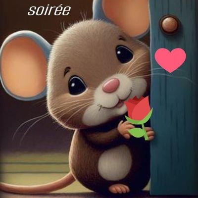 Echange ATC Souris Lucie juin chez Coco77