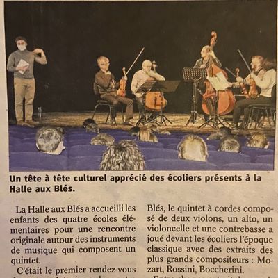 Musique : écoute d'un quintet à cordes