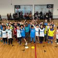 Les basketteurs font du ski