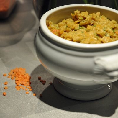 Dahl de Lentilles Corail au Lait de Coco (Végétarien)