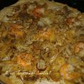 Pizza aux crevettes 10 pp pour 1 pers