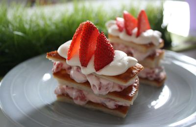 Mille-feuilles aux fraises