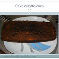 Cake carotte-coco