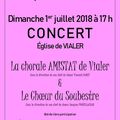 Concert 1 juillet 2018 Quarantième anniversaire de la chorale Amistat. Concert en compagnie du "Chœur du Soubestre"