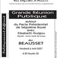 Elisabeth Guigou au Beausset, DEMAIN (6 avril) 20h30 à l'Espace Multivision