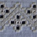 HAL "JOLIE POCHETTE" HARDANGER : étape 6  et 7