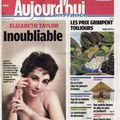 Hommages à Liz Taylor dans la presse française