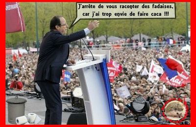 François Hollande a écourté son discours pour cause de courante carabinée