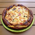 Clafoutis aux abricots et pépites de chocolat