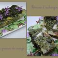 Terrine d'aubergines à la mauve et aux graines de courge