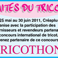 Concours “Tricothon 2011” avec Les Blouses Roses