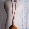 Collier swirl choco-or  12 EUROS