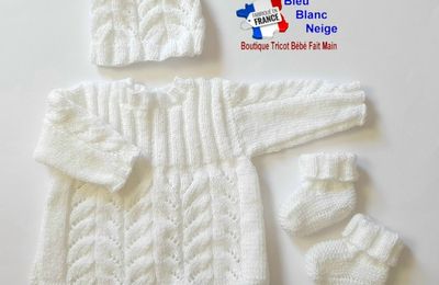 PATRON tricot bb FACILE et PREMA modele layette bébé et patron a tricoter Explications tuto brassière, bonnet, chaussons et Reborn
