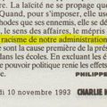 Quand Philippe Val dénonçait l'exclusion des musulmanes voilées et le racisme institutionnel dans Charlie Hebdo (1993)