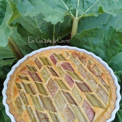 Tarte Amande Rhubarbe