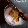 °rhubarb & ginger syllabub°