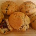 Muffins pépites de chocolat fourrés à la framboise (VEGAN)