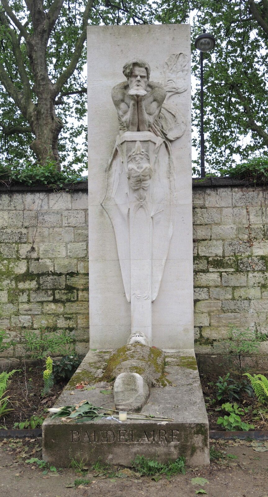 Paris, cimetière Montparnassse, Cénotaphe de Baudelaire (75)