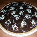 Tarte bicolore au chocolat