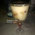 Tiramisu chocolat blanc fraises