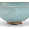 A Junyao blue-glazed bowl, Song-Jin dynasty (960-1234)