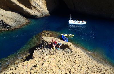 kayak avec didier et les tiots , aout 2014