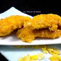 Aiguillettes de poulet panées aux corn flakes (recette sans gluten)