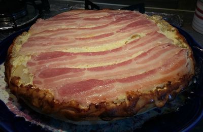 Quiche tatin à la raclette