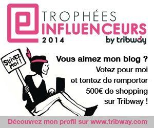 Trophées Influenceurs 2014 - Tribway - Votez pour moi :-)