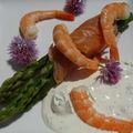 Ballotin de saumon aux asperges