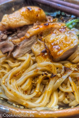 Nouilles Dandan au canard laqué
