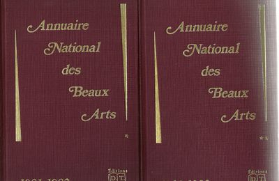 Annuaire National des Beaux Arts - 1981-1982 - Editions D.T.