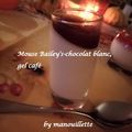 Mousse Bailey's-chocolat blanc, gelée de café