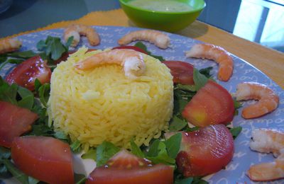 Salade de riz aux crevettes (4 points)