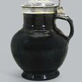 A rare Tudor silver and parcel-gilt mounted 'Malling' jug, unmarked, circa 1550