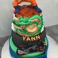 Gâteau Dragon ball z, moto et PSG