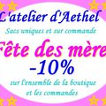 Fête des mères : -10% sur l'ensemble de la boutique !