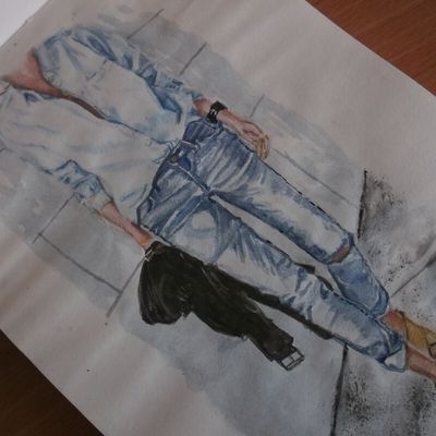 Fashion, mode...croquis et aquarelle