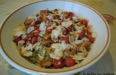 Mini-Farfalles aux Crevettes et aux Tomates Cerises