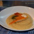 Haddock sur purée de pommes et céleri