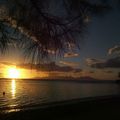 Couché de soleil à tahiti