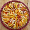 Tarte aux mascarpone et nectarines