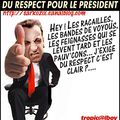 Affaire de la poupée vaudou, trop c'est trop ! Le président Sarkozy veut du respect.
