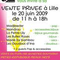 Vente privée à Lille le 20 juin 2009