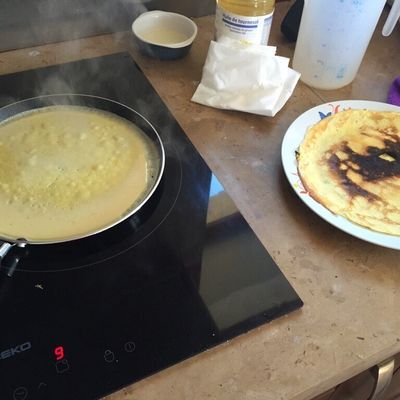 Crêpes à l'orange (sans temps de repos)