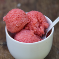 Sorbet à la fraise, sans chichi !