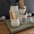 DIY Deco rangement récup avec 3 bouts de bois et des vieux bocaux !