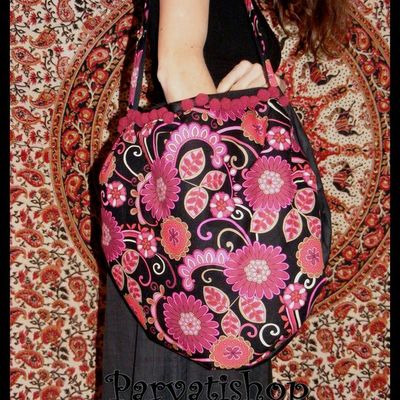 sac boule et sac à fronces seventies